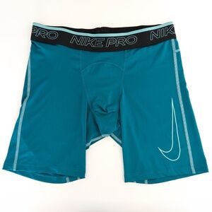 Nike Pro Compression Shorts Teal Men's Size Large NEW